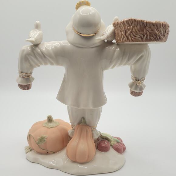 Lenox Occasions Scarecrow Candle Stand Autumn Decor w/ Box Fall Thanksgiving - Picture 2 of 13